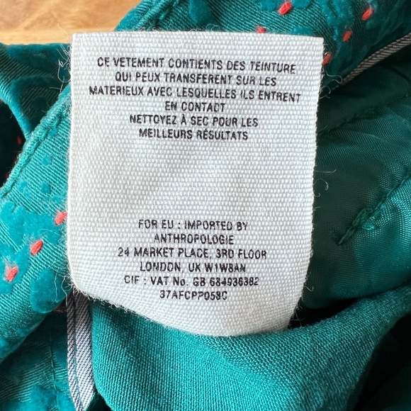 ANTHROPOLOGIE CARTONNIER CHARLIE ANKLE PANT 0 TEXTURED VELVET HOLIDAY RETRO Y2K - Picture 11 of 11